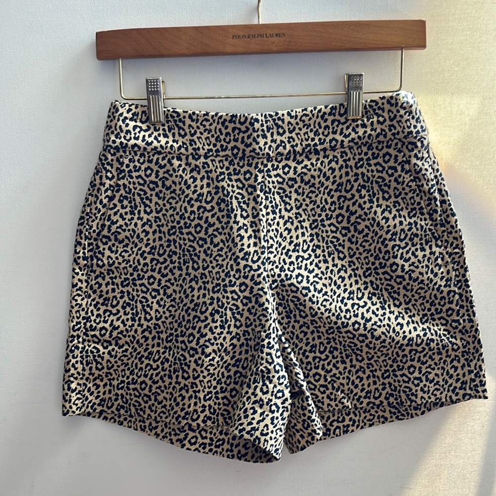 J. Crew Women’s Leopard Print Lightweight Short Size00 NWOT